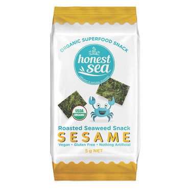 Honest Sea Organic Seaweed Snacks Sesame 5g